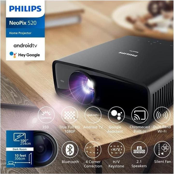 Produktbild Philips NeoPix 520 (Full HD, 350 lm, 1.43:1)