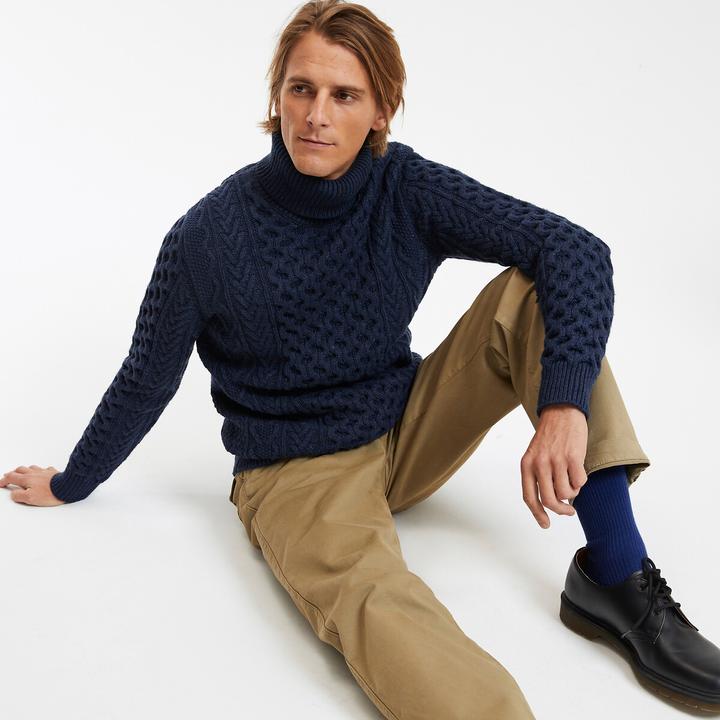 Actual product image La Redoute Collections Cable knit turtleneck jumper (3XL)
