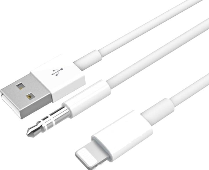 PowerGuard AUX Adapter (USB-A, Lightning)