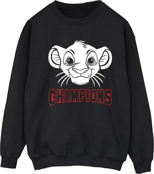 Actual product image Disney Womens/Ladies The Lion King Simba Face Champion Sweatshirt (S)