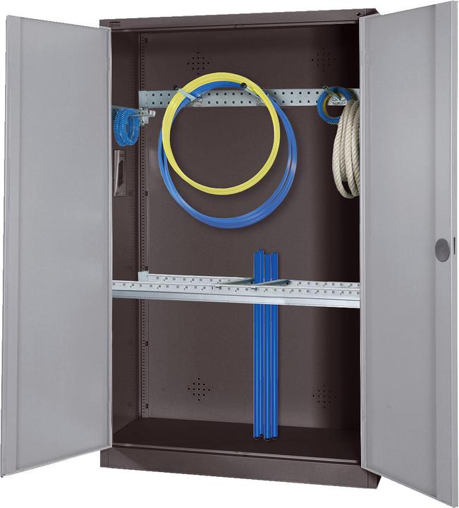 Immagine prodotto C+P Armadio modulare per attrezzature sportive con attrezzatura di base (HxLxP: 195x120x50 cm, con ante
