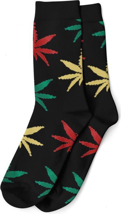 Immagine prodotto R420 Calzini lunghi taglia 40-45 Nero/Rasta (40 - 45)