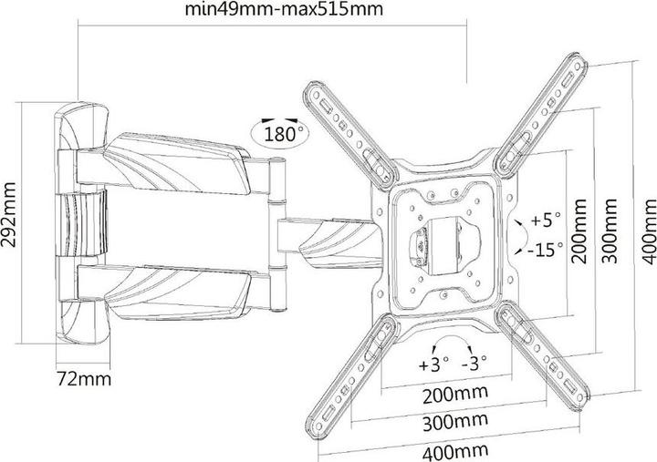 Produktbild AC8354 (Wand, 55", 35 kg)