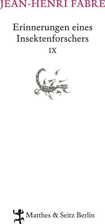 Produktbild Erinnerungen eines Insektenforschers 09 (Deutsch, Jean-Henri Fabre, 2018)
