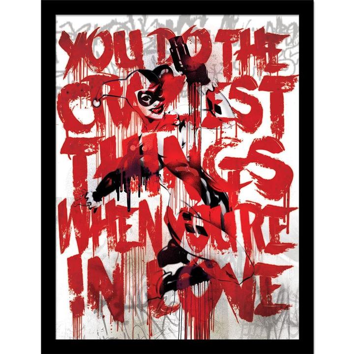 Actual product image Batman Harley Quinn Love Framed Poster (40 x 30 cm)