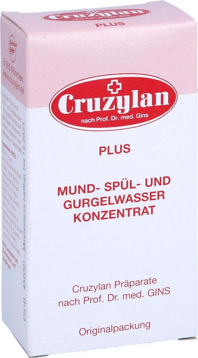 Image du produit Cruzylan Plus Bain de bouche et gargarisme concentré, solution de 50 ml (50 ml, Bains de bouche)