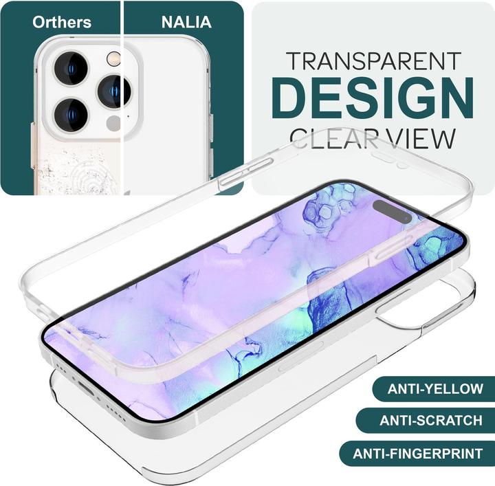 Produktbild Nalia Klare 360 Grad Hülle (Apple iPhone 15 Pro Max)