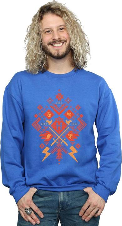 Actual product image Mens Christmas Fair Isle Sweatshirt (L)