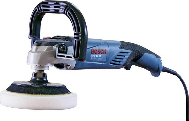 Bosch Professional Polierer GPO 14 CE,1400-Watt, 2,5 kg, mit Zusatzgriff und D-Griff (Schwingschleifer, 1400 W)