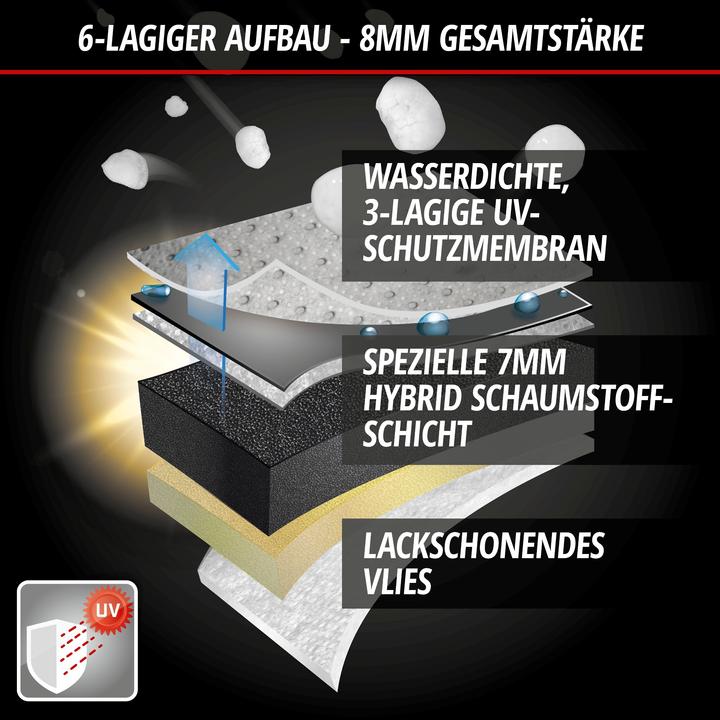 Actual product image Walser Car Hail Protection Tarpaulin Hybrid UV Protect, Hail Protection Garage Size L