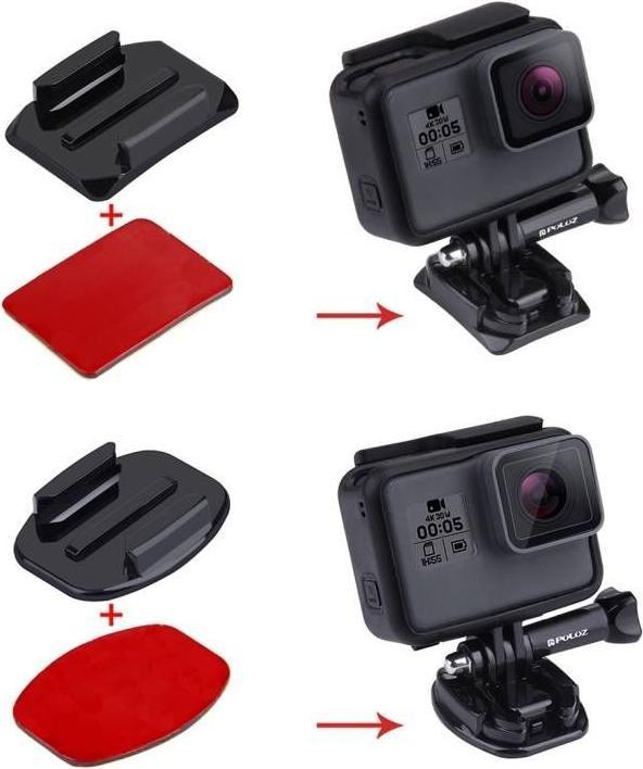 Actual product image Puluz Set of stickers and fixings do Osmo Action / GoPro (DJI Osmo Action, hero+, GoPro Hero 9, Asset, Insta360 One R, GoPro Hero 8, Silver, Xiaomi yi, Session, GoPro Hero 10, GoPro Hero 7)