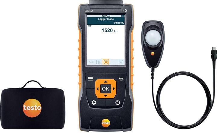 Testo Luxmètre 440 Lux-Set 0563 4402 Étalonnage