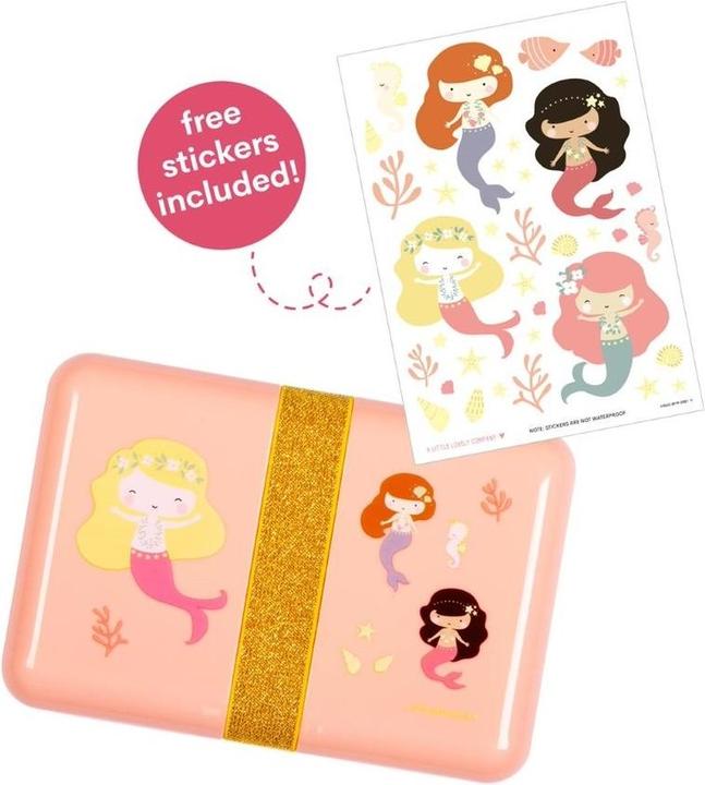 Produktbild A Little Lovely Company Lunchbox Meerjungfrau SBMEPI31 pink 18x6x12cm