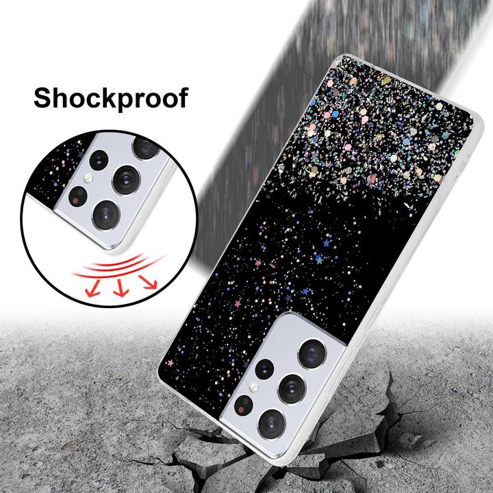 Produktbild Cadorabo TPU Cover funkelnder Glitter (Samsung Galaxy S21 Ultra)