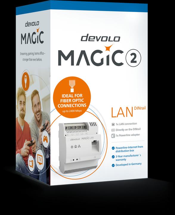 Produktbild Devolo Magic 2 LAN DINrail (2400 Mbit/s)