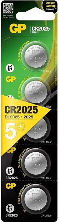 Actual product image GP Batteries Lithium Cell (5 pcs., CR2025, 160 mAh)