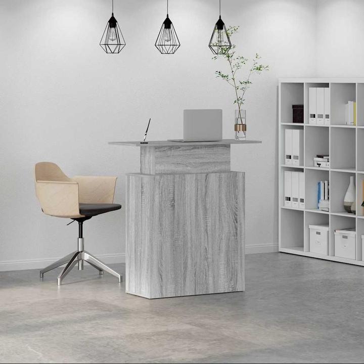 Produktbild VidaXL Empfangstheke Grau Sonoma 100x40x104 cm Holzwerkstoff Empfangstresen