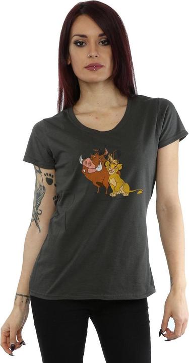 Immagine prodotto Disney Classic Simba, Timon And Pumbaa Maglietta Donna (L)