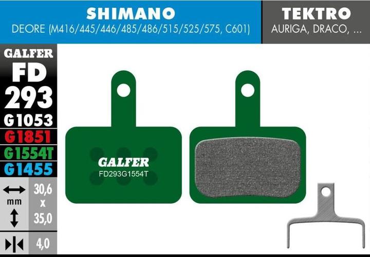 Produktbild Galfer Bike DEORE 416/445/446/485/486/515/525/575 C601 (Tektro, Shimano)