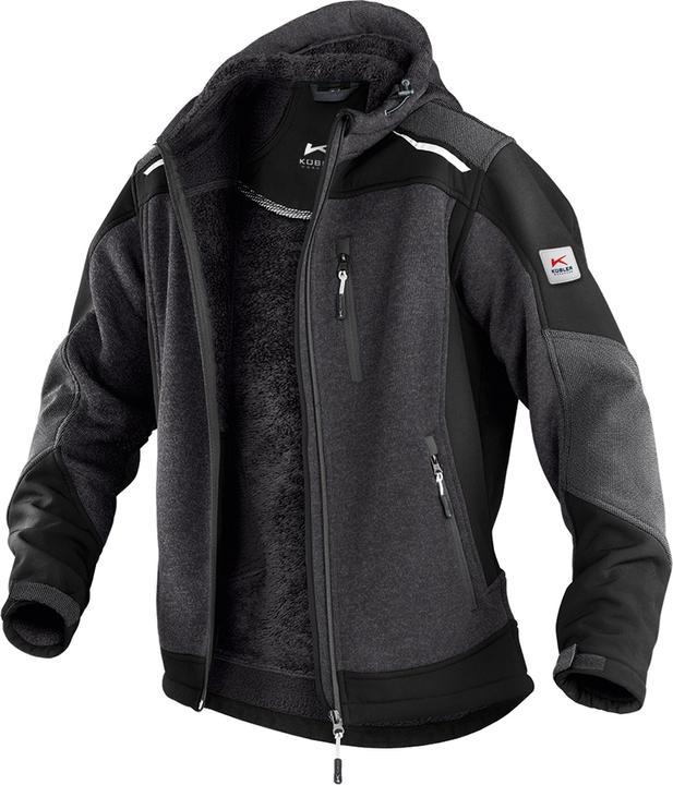 Kübler Strickjacke mit Teddyfutter
