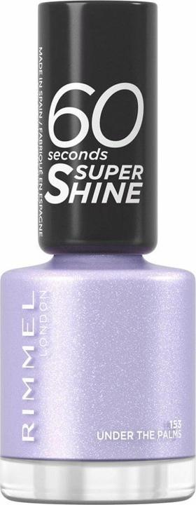 Actual product image Rimmel London 60 Seconds Super Shine 153-Under The Palms 8ml (153, Colour paint)