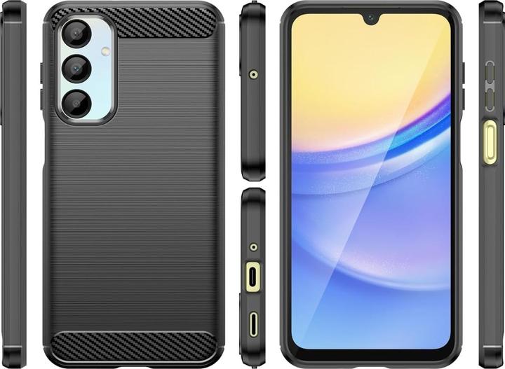 Produktbild Screenguard Samsung Galaxy A16 5G Hülle Carbon Brushed Soft TPU (Samsung Galaxy A16 5G)