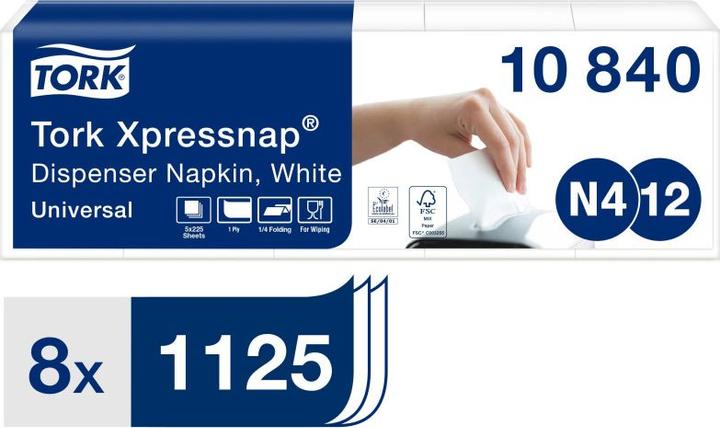 Actual product image Tork 1.125 Servietten Xpressnap® weiss (1125 x, 33 x 21.5 cm)