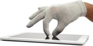 Image du produit Agloves Gants Natural Touch pour écrans tactiles Blancs (L)