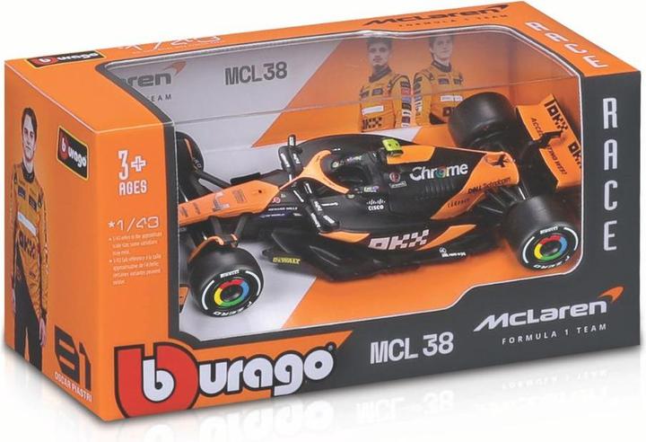 Immagine prodotto Bburago McLaren F1 MCL38 1/43 Norris 2024