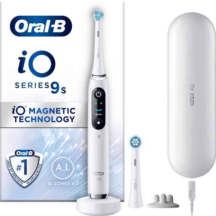 Image du produit Oral-B iO9S Brosse à dents électrique en albâtre blanc (Brosse à dents oscillo-rotative)