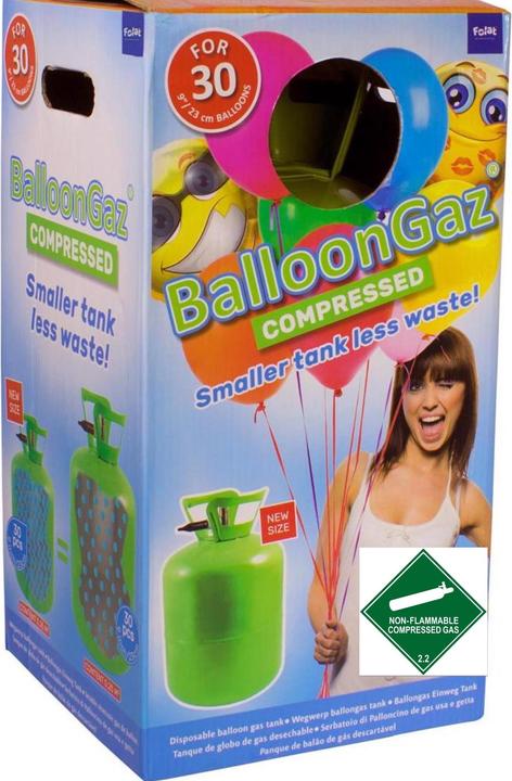 Produktbild Folat Einweg Helium-Flasche für 12 - 30 Ballons»