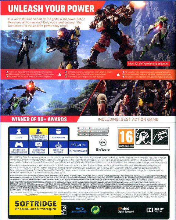 Image du produit Bioware Hymne (PS4, Multilingue)
