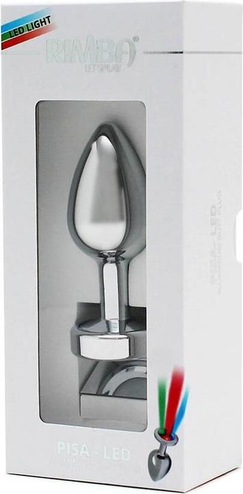 Image du produit Rimba Toys - Pisa - Butt Plug avec lumières LED - Argenté