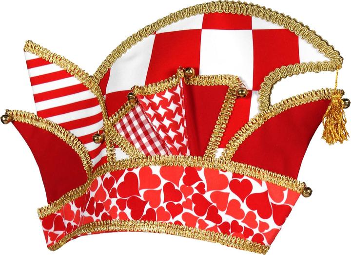 Actual product image Thetru Komiteemütze Patchwork rot-weiss