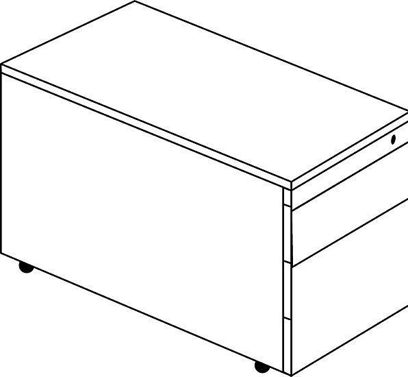 Actual product image Mauser Drawer container with rollers (41.5 x 80 x 52 cm)