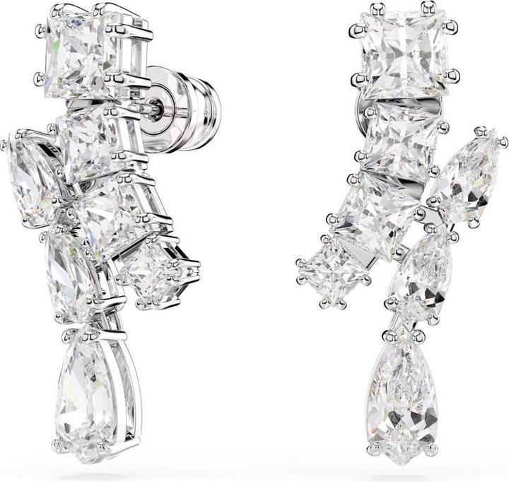 Produktbild Swarovski Matrix Drop Ohrhänger Verschiedene Schliffe Weiss (Swarovski Metall)