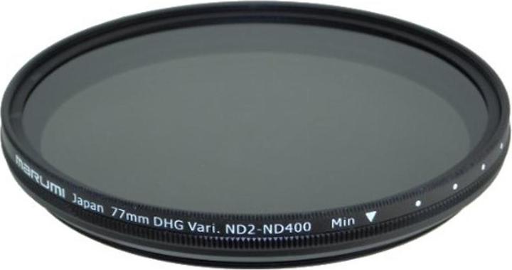Marumi ND2-ND400-Serie Variabel DHG (77 mm, ND- / Graufilter, 400 mm)