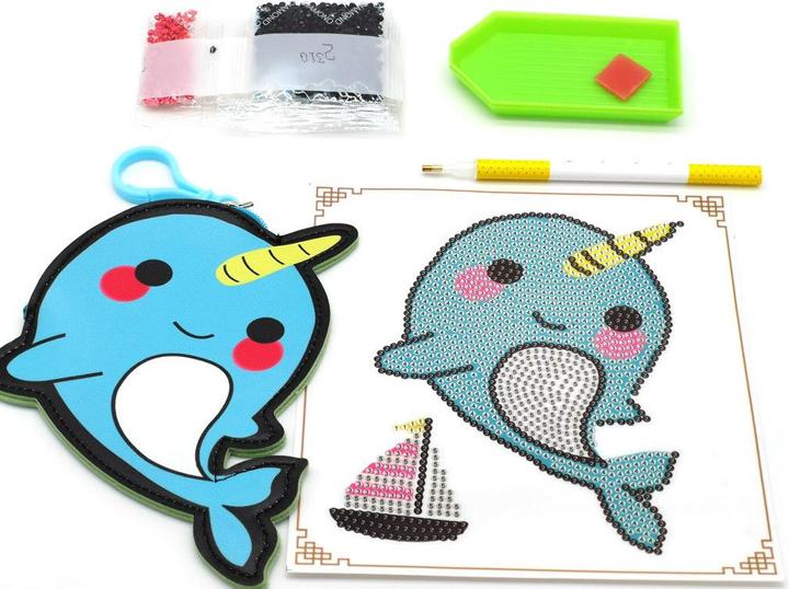 Immagine prodotto Cover-Discount DIY Craft Set Strass Glitter ciondolo balena