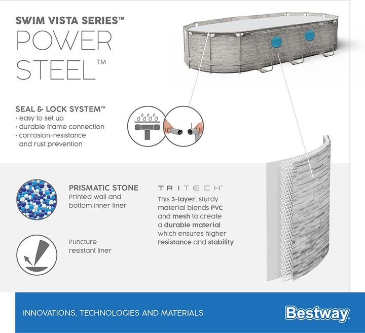 Actual product image Bestway Power Steel Swim Vista Series II (549 x 274 x 122 cm)