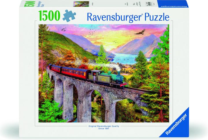 Productafbeelding Ravensburger Puzzel 12000795 - Treinreis in de herfst - 1500 stukjes legpuzzel voor volwassenen vanaf 14 jaar (1500 onderdelen)