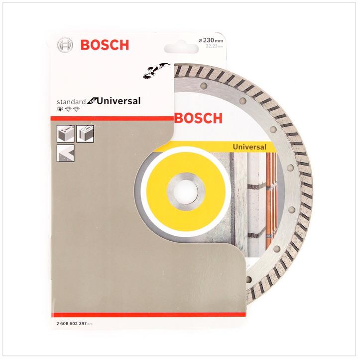 Produktbild Bosch Professional Zubehör Diamanttrennscheibe Standard for Universal Turbo, 230x22,23x2,5x10 mm, 1er-Pack