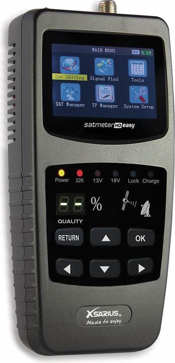 Xsarius Satmeter HD Easy Camping Satfinder HD DVB-S/S2 SAT Meter (Measurement technology)