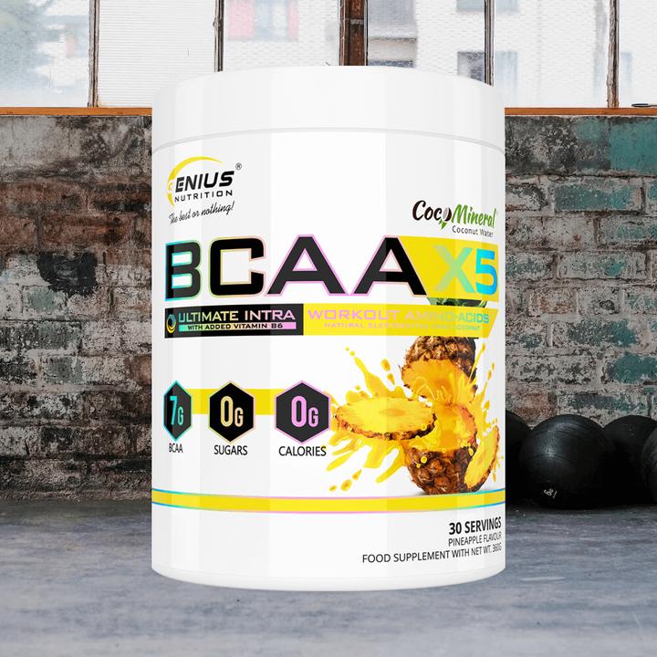 Actual product image Genius Nutrition BCAA-X5 (Pineapple, 1 pcs., 460 g)
