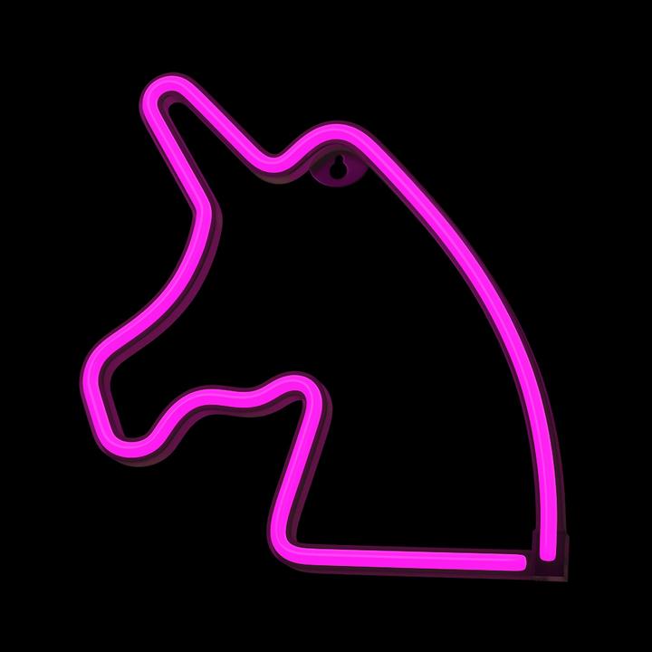 Actual product image Forever Light Neon LED Light UNICORN pink Bat + USB FLNEO1 (2 cm)