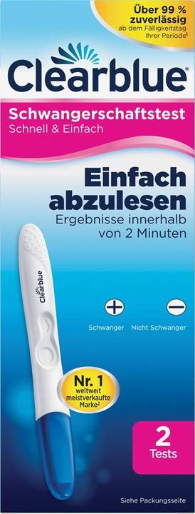 Produktbild Clearblue Schnell & Einfach (2 x)
