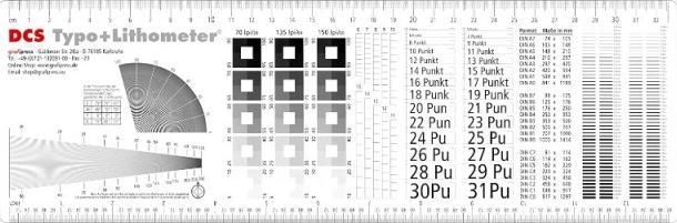 Actual product image Grafipress Typometer