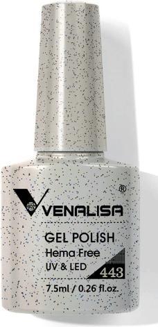 Image du produit Venalisa Vernis en gel 443 UV/LED (Gris, Vernis semi-permanent)