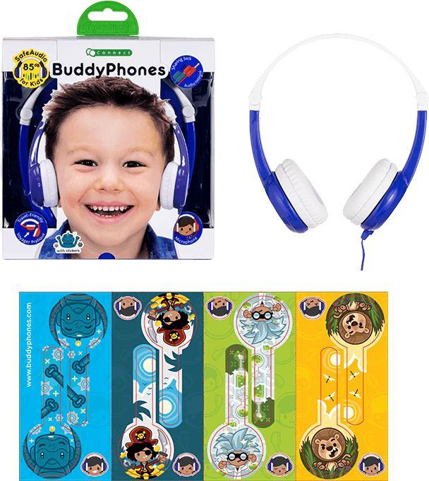 Actual product image Buddyphones Connect children's headphones