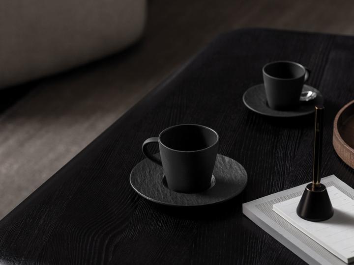 Produktbild Villeroy & Boch Kaffeetasse mit Untertasse 2tlg. Manufacture Rock blanc (220 ml, 2 x)
