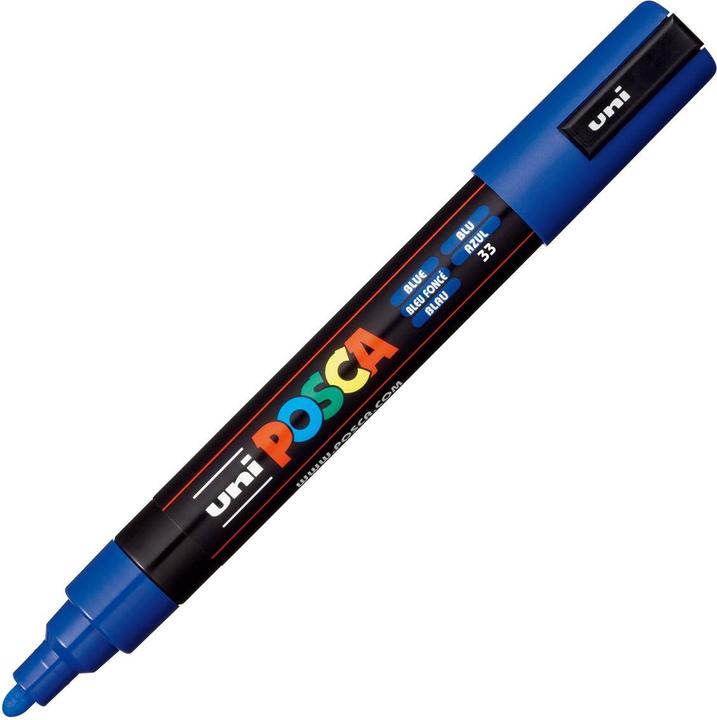 Immagine prodotto Posca Marchio medio PC-5M (Blu, 2.50 mm, 1 x)